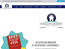 Tablet Screenshot of kansascityinvestmentrealestate.com